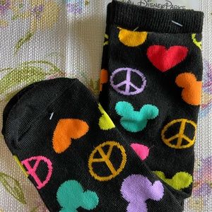 Mickey Peace Disney Parks Socks! NWT!